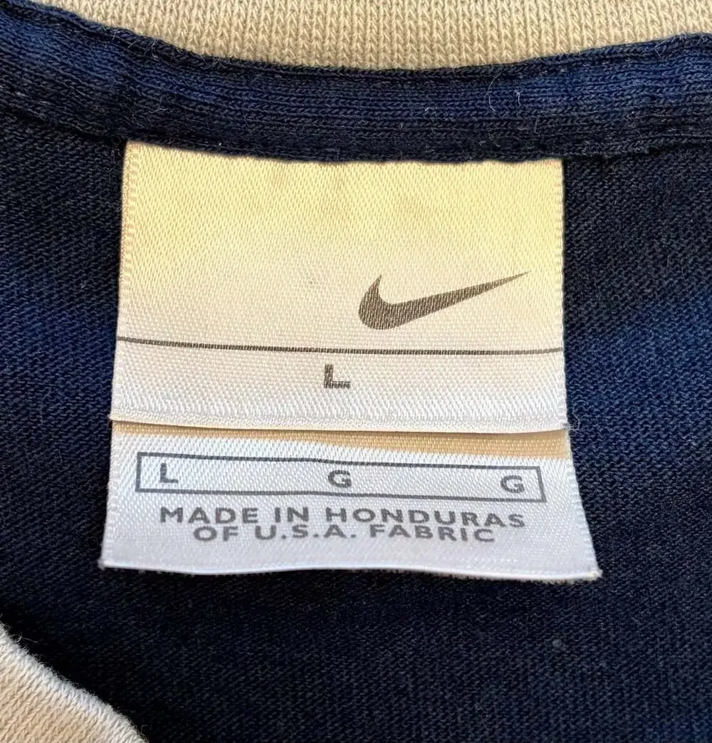 Vintage Nike Team USA Soccer Center Swoosh T Shirt Y2K Ringer Tee L
